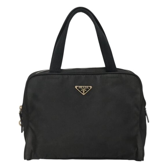 PRADA Hand Bag Nylon Black Auth - Picture 2 of 16